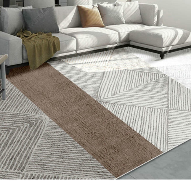 Geometric Rug for Living Room, Bedroom-Large Area Rugs for Home Decor Multicolor Carpet