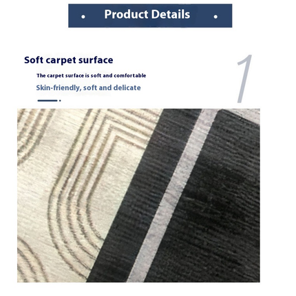 Extra Soft Area Rug-Rugs for Living Room Non Slip Rug-Machine Washable Carpets Room Decor-Abstract Rugs