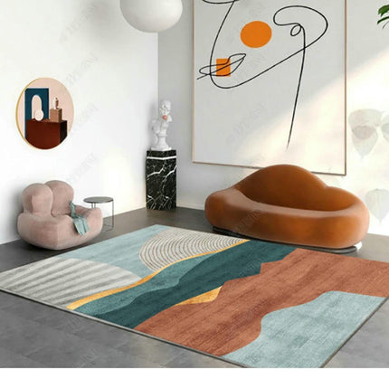 Extra Soft Area Rug-Rugs for Living Room Non Slip Rug-Machine Washable Carpets Room Decor-Abstract Rugs