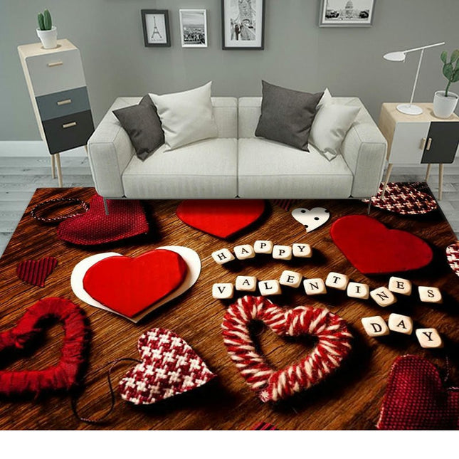 Rose Area Rugs Washable Rugs Living Room Rugs Abstract Red Rose Area Rug Soft Carpet