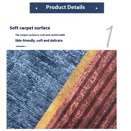 Washable Rugs Colorful Area Rugs Living Room Rugs Abstract Geometric Area Rug Soft Carpet