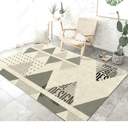 Low-Pile Area Rugs Living Room Rugs Washable Rugs Abstract Geometric Area Rug Soft Carpet