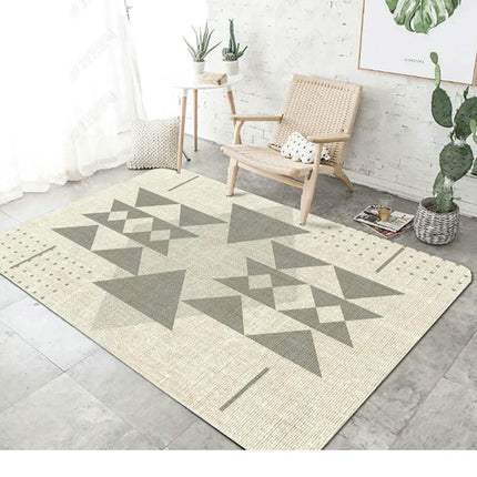 Living Room Area Rug, Modern Geometry Large Rugs, Soft Non Slip Low Pile Carpet