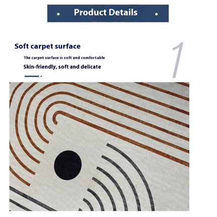 Abstract Art Soft Carpet Area Rug for Living Room Modern Geometry Large Rugs