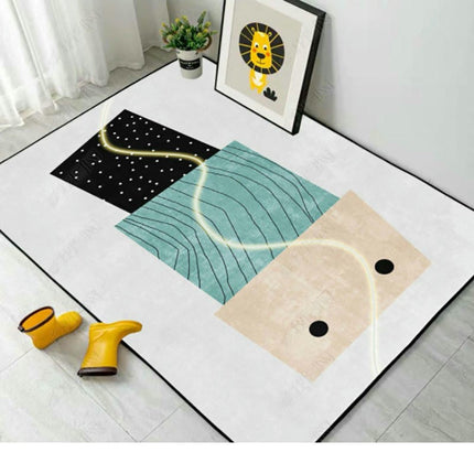 Abstract Art Soft Carpet Area Rug for Living Room Modern Geometry Large Rugs