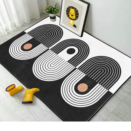 Abstract Art Soft Carpet Area Rug for Living Room Modern Geometry Large Rugs
