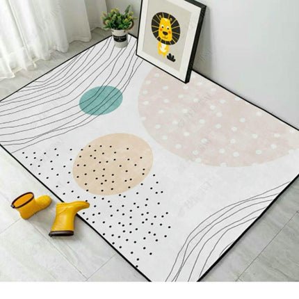 Abstract Art Soft Carpet Area Rug for Living Room Modern Geometry Large Rugs