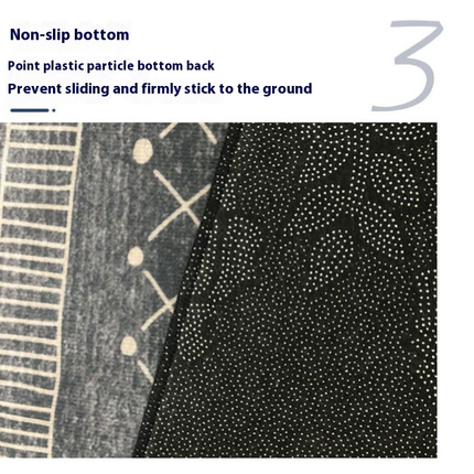 Moroccan Area Rug Washable Indoor Low-Pile Boho Rug Carpet for Living Dining Room Office