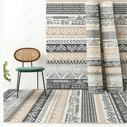 Moroccan Area Rug Washable Indoor Low-Pile Boho Rug Carpet for Living Dining Room Office