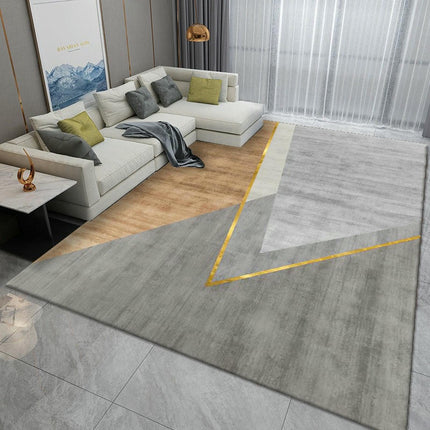 Light Luxury Large Area Rugs for Living Room Indoor Low-Pile Rug Carpet for Dining Room Office