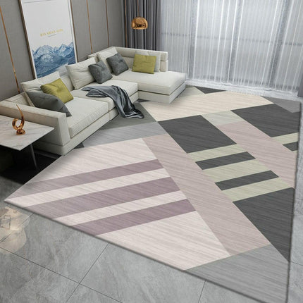 Light Luxury Large Area Rugs for Living Room Indoor Low-Pile Rug Carpet for Dining Room Office