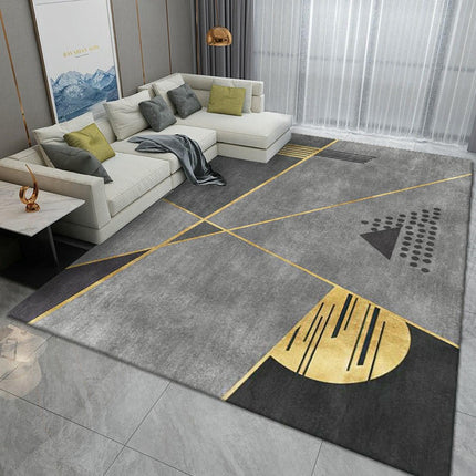 Light Luxury Large Area Rugs for Living Room Indoor Low-Pile Rug Carpet for Dining Room Office