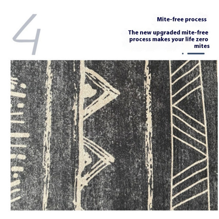 Moroccan Area Rug Washable Indoor Low-Pile Boho Rug Carpet for Living Dining Room Office