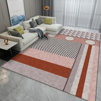 Indoor Low-Pile Rug Carpet for Dining Room Modern Simple Large Area Rugs for Living Room