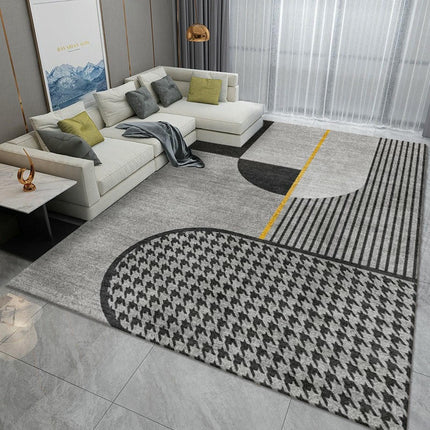 Indoor Low-Pile Rug Carpet for Dining Room Modern Simple Large Area Rugs for Living Room