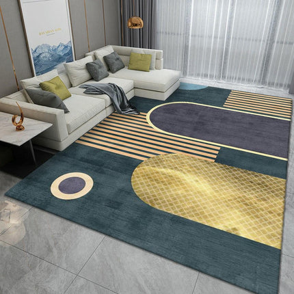 Indoor Low-Pile Rug Carpet for Dining Room Modern Simple Large Area Rugs for Living Room