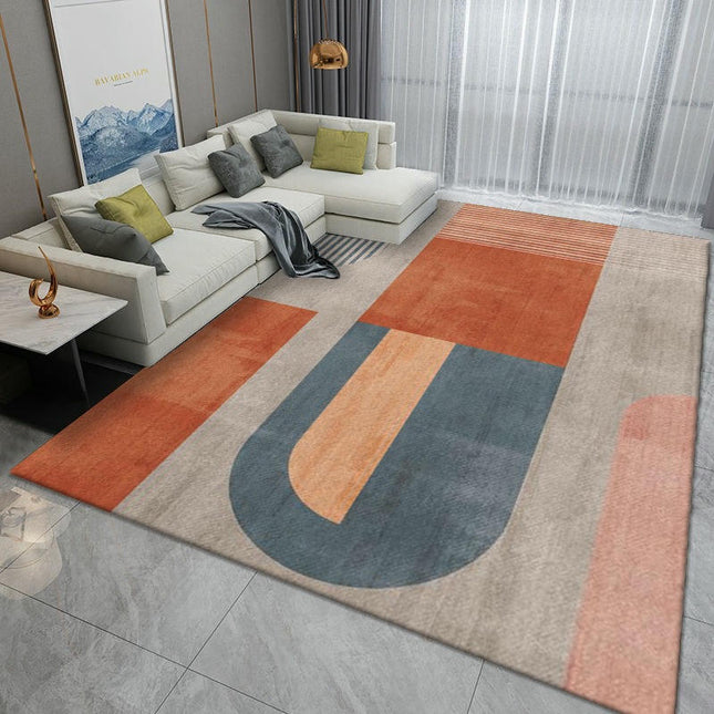 Indoor Low-Pile Rug Carpet for Dining Room Modern Simple Large Area Rugs for Living Room