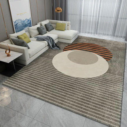 Indoor Low-Pile Rug Carpet for Dining Room Modern Simple Large Area Rugs for Living Room