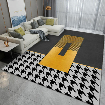 Indoor Low-Pile Rug Carpet for Dining Room Modern Simple Large Area Rugs for Living Room