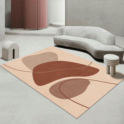 Modern Light Luxury Large Area Rugs for Living Room Bedside Carpet Indoor Low-Pile Rug Carpet