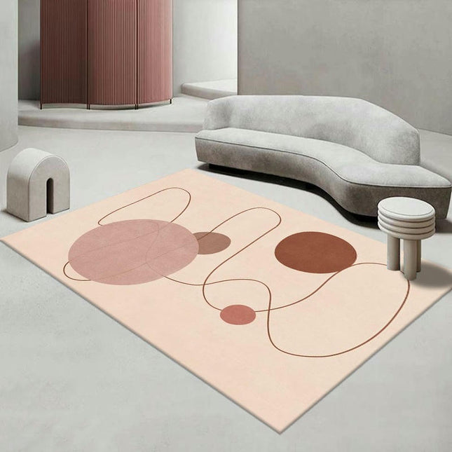 Modern Light Luxury Large Area Rugs for Living Room Bedside Carpet Indoor Low-Pile Rug Carpet
