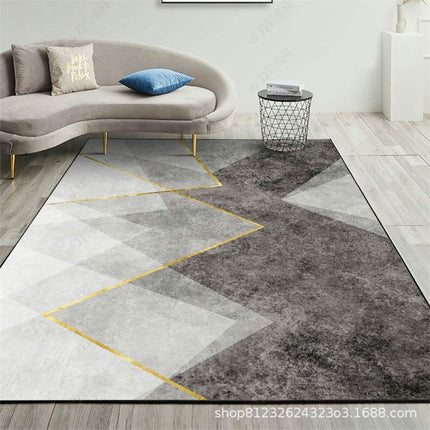 Modern Simple Area Rug, Light Luxury Living Room Rugs, Non-Slip Carpet Large Area Carpet for Bedroom