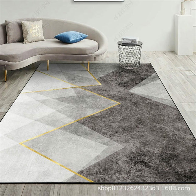 Modern Simple Area Rug, Light Luxury Living Room Rugs, Non-Slip Carpet Large Area Carpet for Bedroom