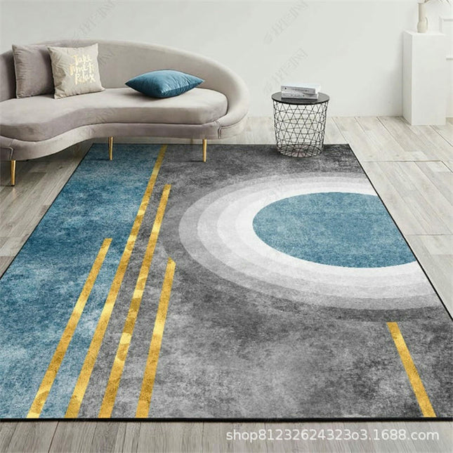 Modern Simple Area Rug, Light Luxury Living Room Rugs, Non-Slip Carpet Large Area Carpet for Bedroom