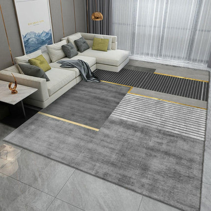Simple Decor Area Rug Carpets for Grey Modern Living Room Large Floor Rugs Indoor Carpet
