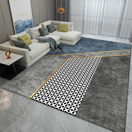Simple Decor Area Rug Carpets for Grey Modern Living Room Large Floor Rugs Indoor Carpet