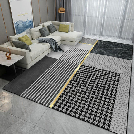 Simple Decor Area Rug Carpets for Grey Modern Living Room Large Floor Rugs Indoor Carpet