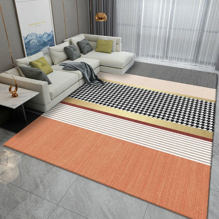 Geometric Modern Rugs for Bedroom Living Room,Simple Large Area Rug,Indoor Carpet & Home Decor