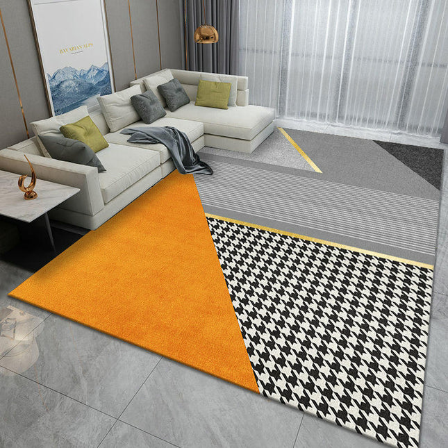 Geometric Modern Rugs for Bedroom Living Room,Simple Large Area Rug,Indoor Carpet & Home Decor