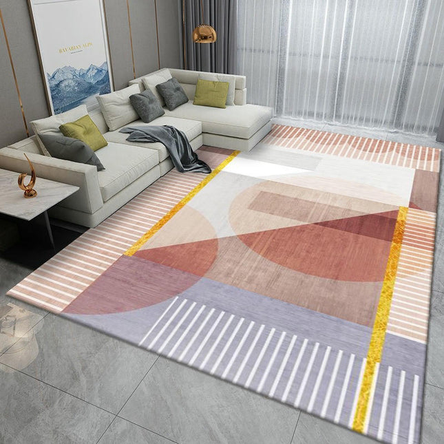 Multicolor Modern Area Rug | Artistic Large Carpet for Bedroom, Living Room, Kitchen, Home Office