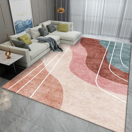 Multicolor Modern Area Rug | Artistic Large Carpet for Bedroom, Living Room, Kitchen, Home Office