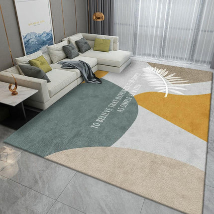 Multicolor Modern Area Rug | Artistic Large Carpet for Bedroom, Living Room, Kitchen, Home Office