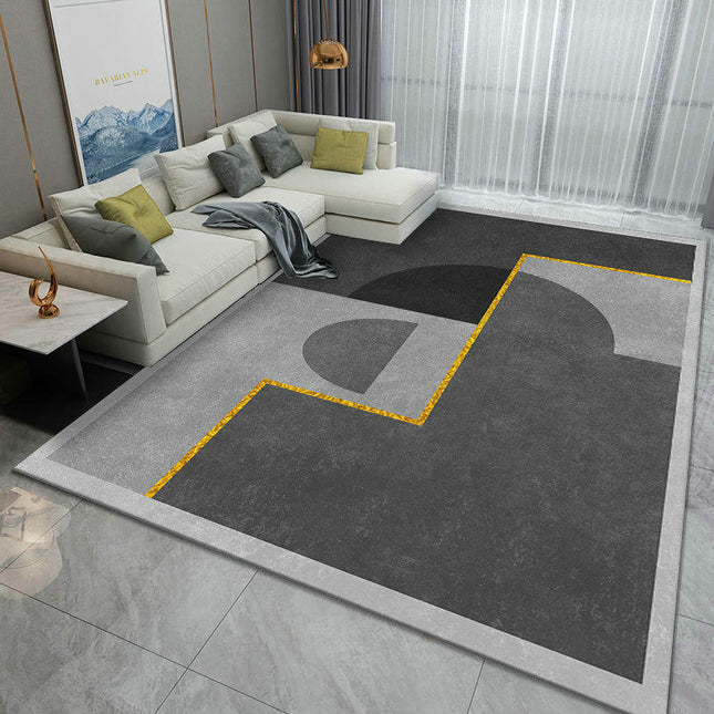 Modern Area Rug Gray Carpets Geometric Living Room Rug Large Floor Rugs Indoor Floor Carpet