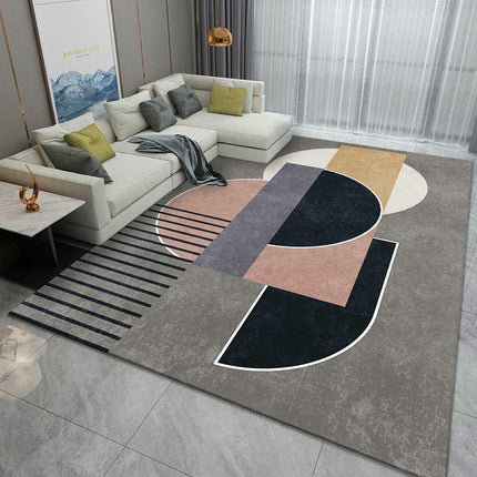 Modern Area Rug Gray Carpets Geometric Living Room Rug Large Floor Rugs Indoor Floor Carpet