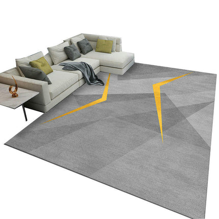 Modern Area Rug Gray Carpets Geometric Living Room Rug Large Floor Rugs Indoor Floor Carpet