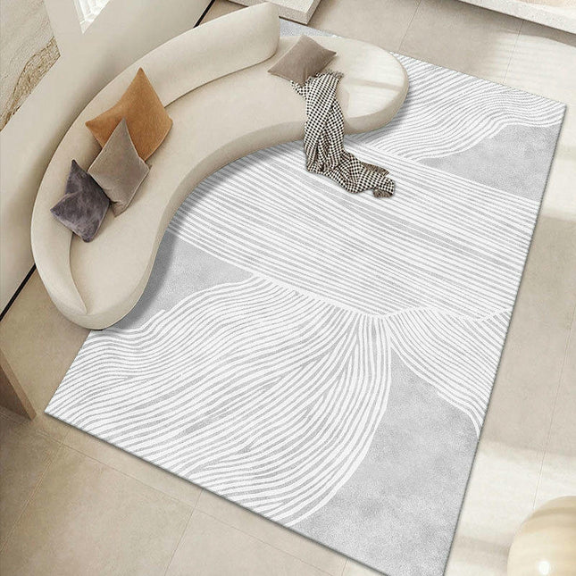 Modern Area Rugs Large Floor Rugs Cream Style Carpet for Indoor Living Room Decor