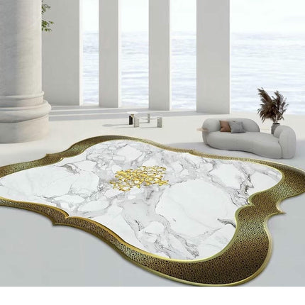 Light Luxury Large Area Rugs for Living Room Irregular Area Rugs Carpet for Home Decor