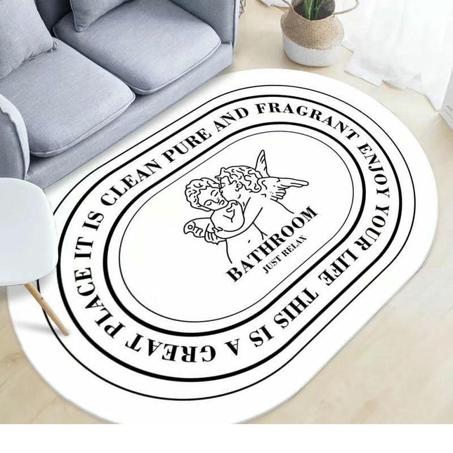 Nonslip Area Rug Washable Rug Oval Rug Rugs for Bedroom Carpets for Home Decor