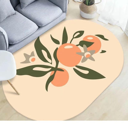 Washable Rug Oval Rug Rugs for Living Room Carpets for Home Decor Nonslip Area Rug