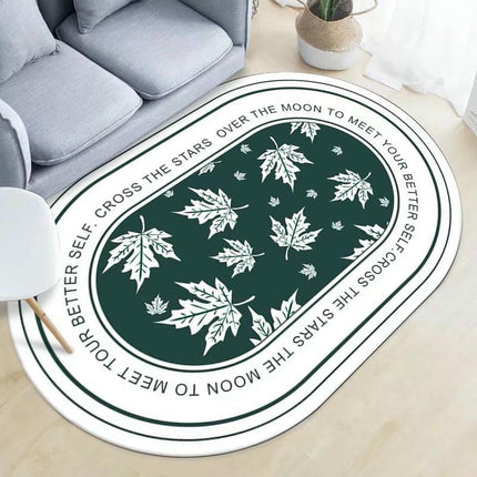 Washable Rug Oval Rug Rugs for Living Room Carpets for Home Decor Nonslip Area Rug