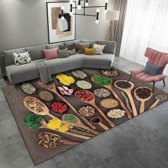 Washable Rug for Living Room Soft Non Slip Colorful Rugs for Dining Room Modern Home Decor