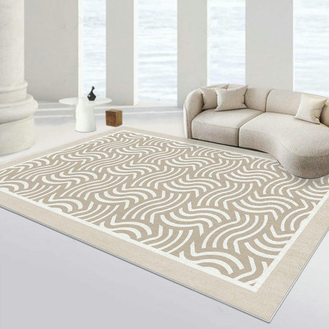 Washable Area Rug Soft Modern Contemporary Indoor Rug for Bedroom Living Room or Dining Room
