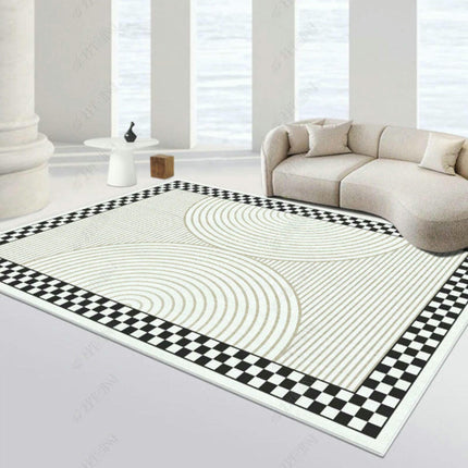 Light Luxury Washable Area Rug Soft Modern Indoor Rug for Bedroom Living Room or Dining Room