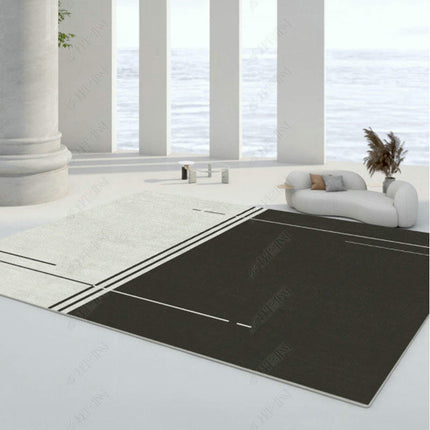Light Luxury Washable Area Rug Soft Modern Indoor Rug for Bedroom Living Room or Dining Room
