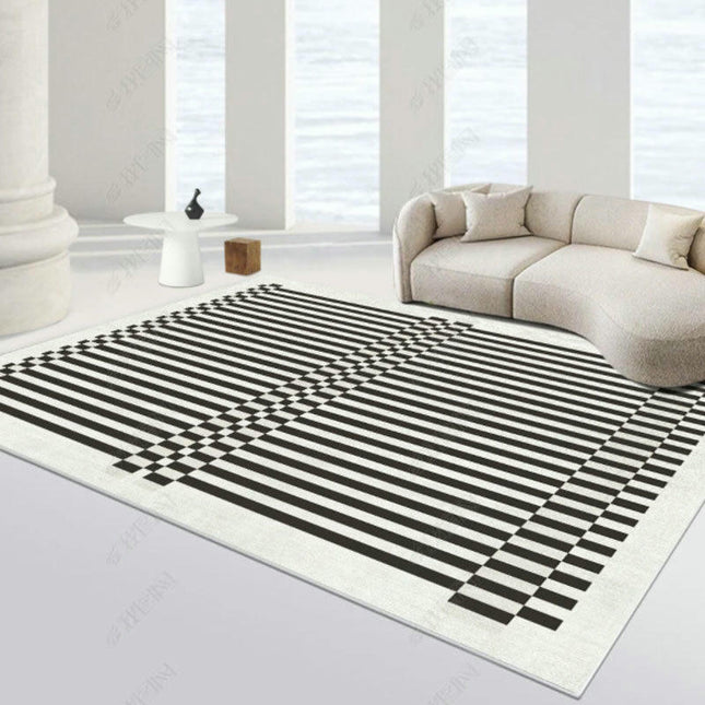 Light Luxury Washable Area Rug Soft Modern Indoor Rug for Bedroom Living Room or Dining Room