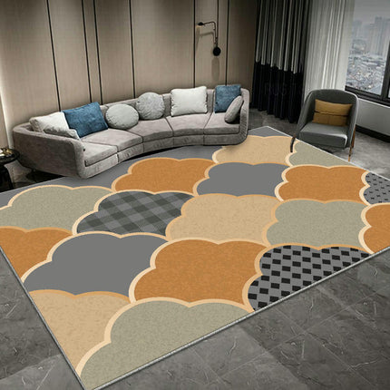 Line Decor Carpet Floor Mat Washable Area Rug Soft Modern Simple Indoor Rug for Living Room